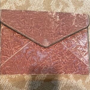 Pink Rebecca Minkoff Velvet Clutch